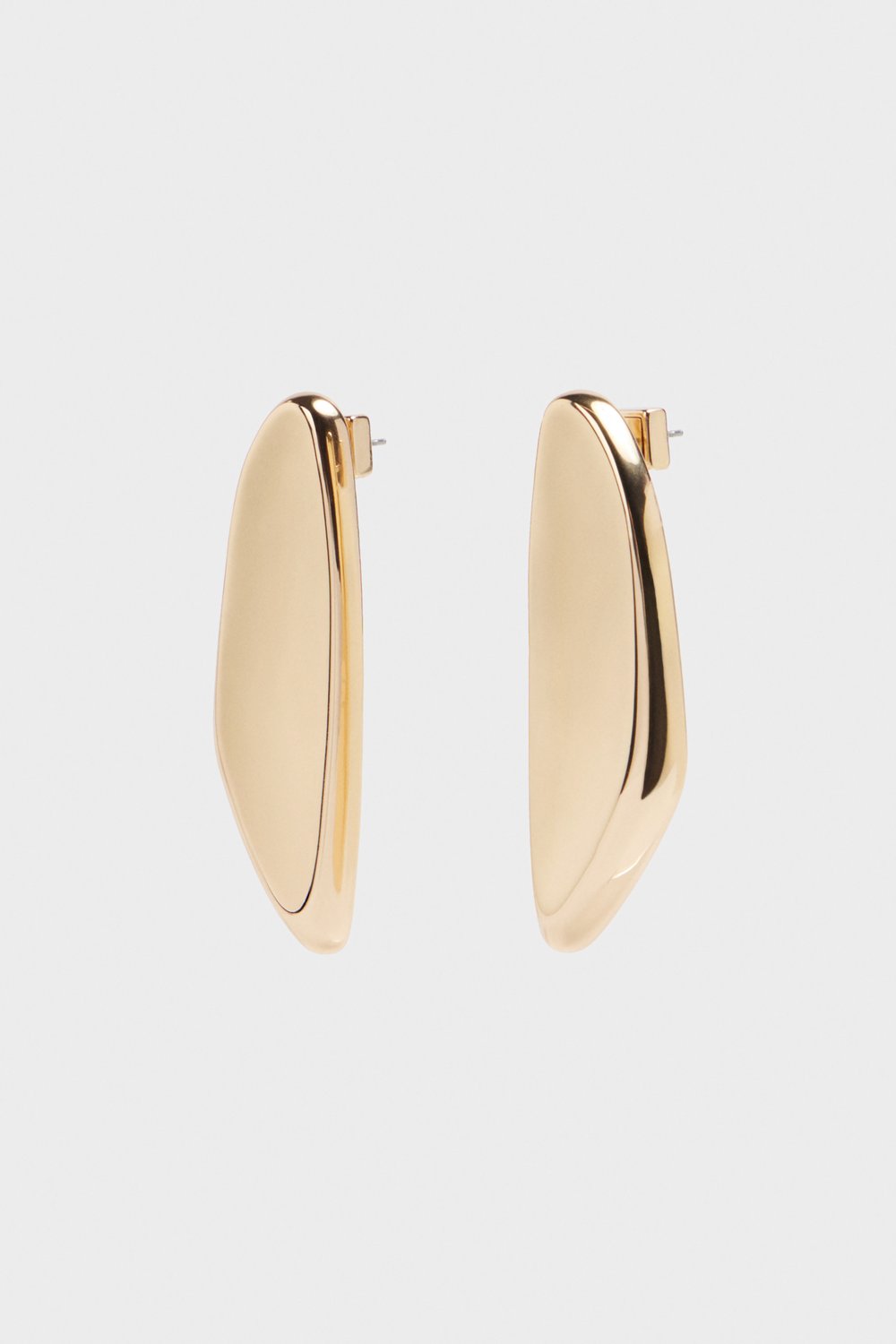 Фигурные серьги из металла