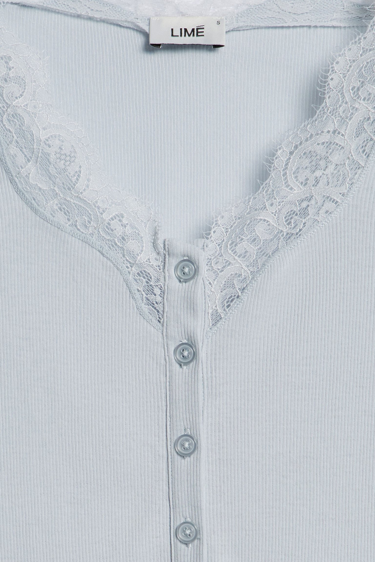 Лонгслив из хлопка и кружева
