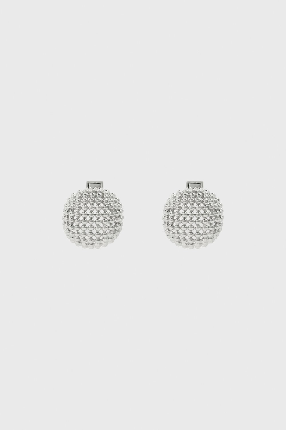 Рельефные серьги из цинка