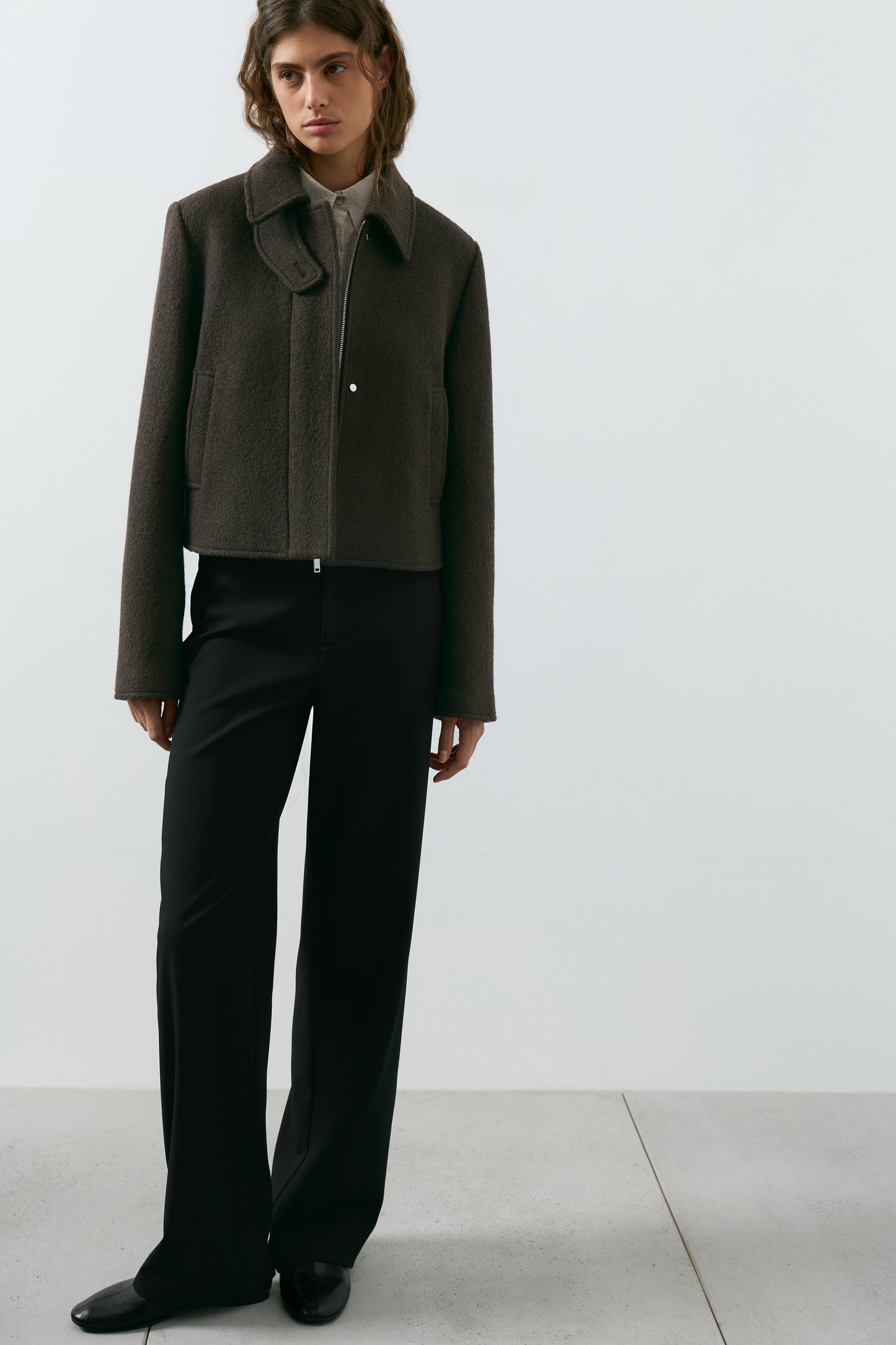 Куртка из смесовой шерсти букле́