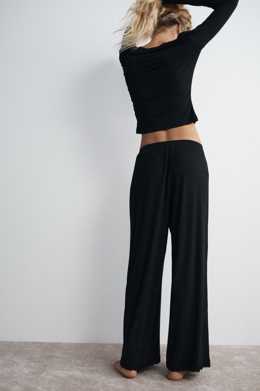 Пижамный лонгслив из модала