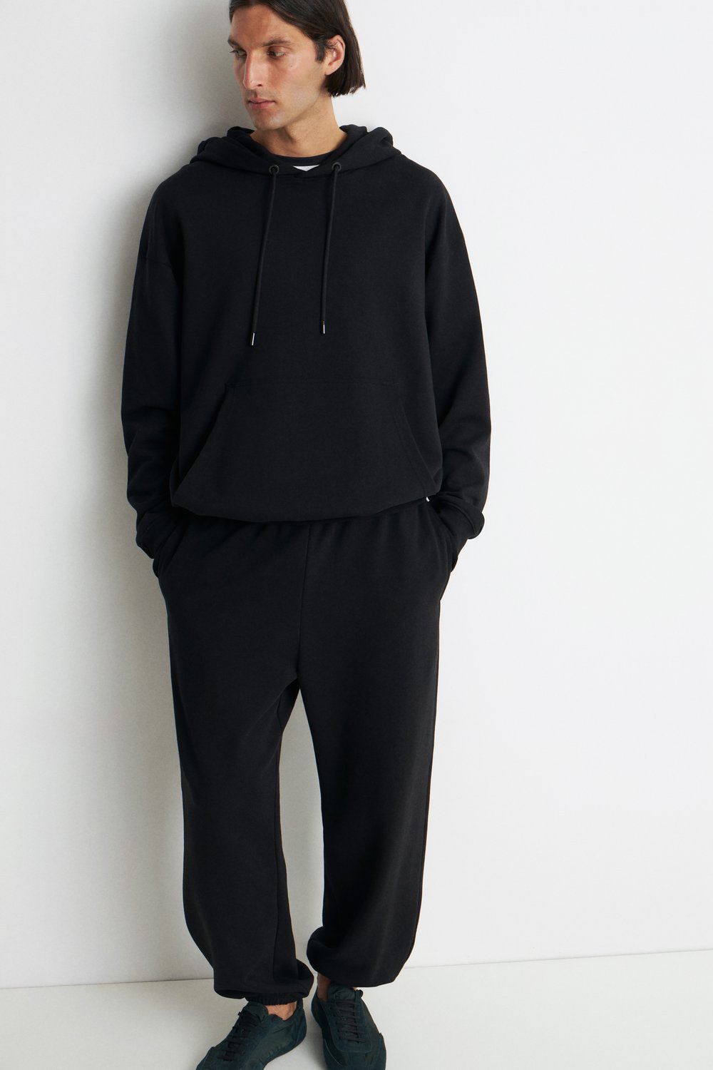 Базовое худи оверсайз из футера