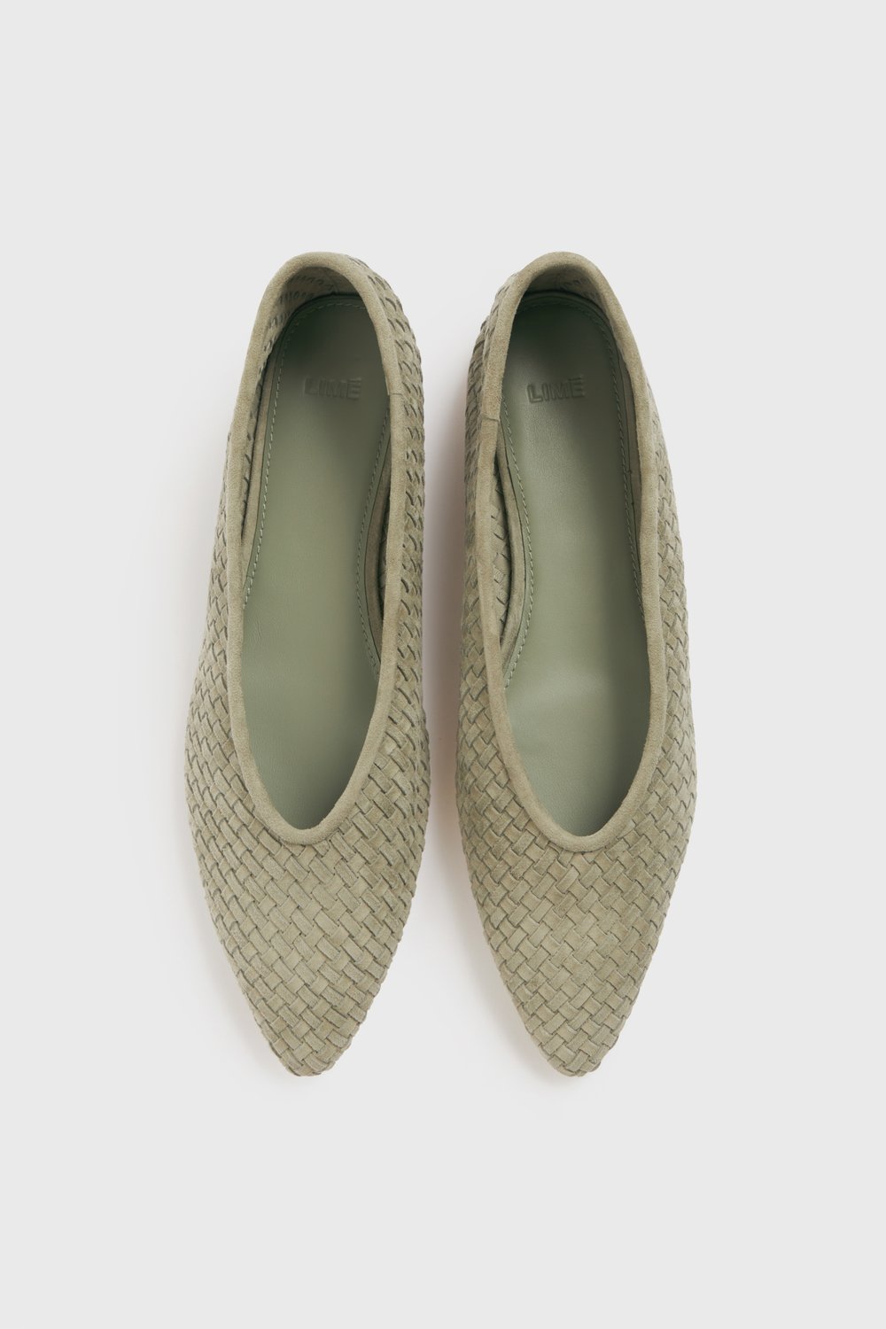 Плетеные туфли-лодочки из замши