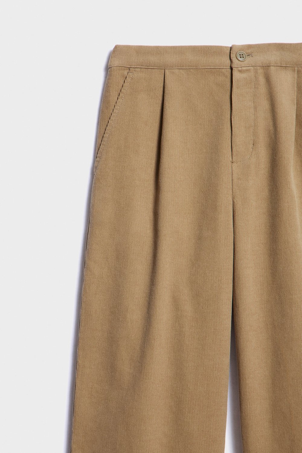 Брюки прямого кроя из вельвета