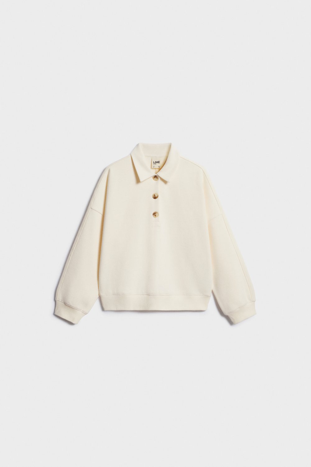 Толстовка поло из утепленного джерси
