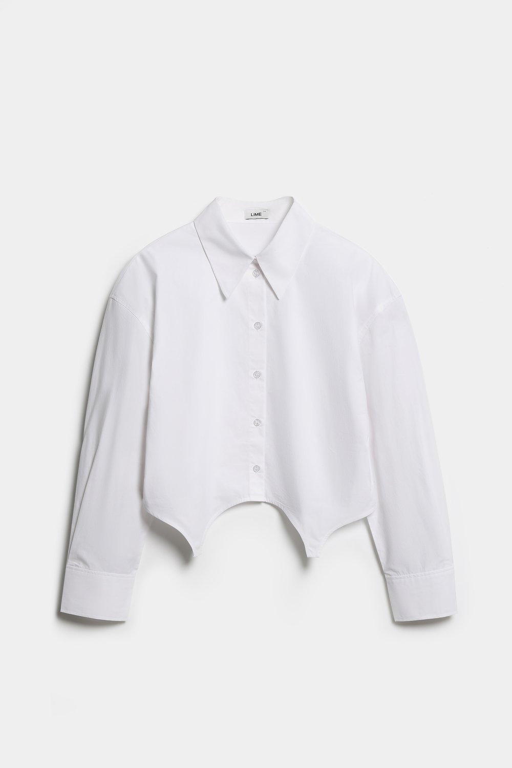 Рубашка oversize в технике деконструкции