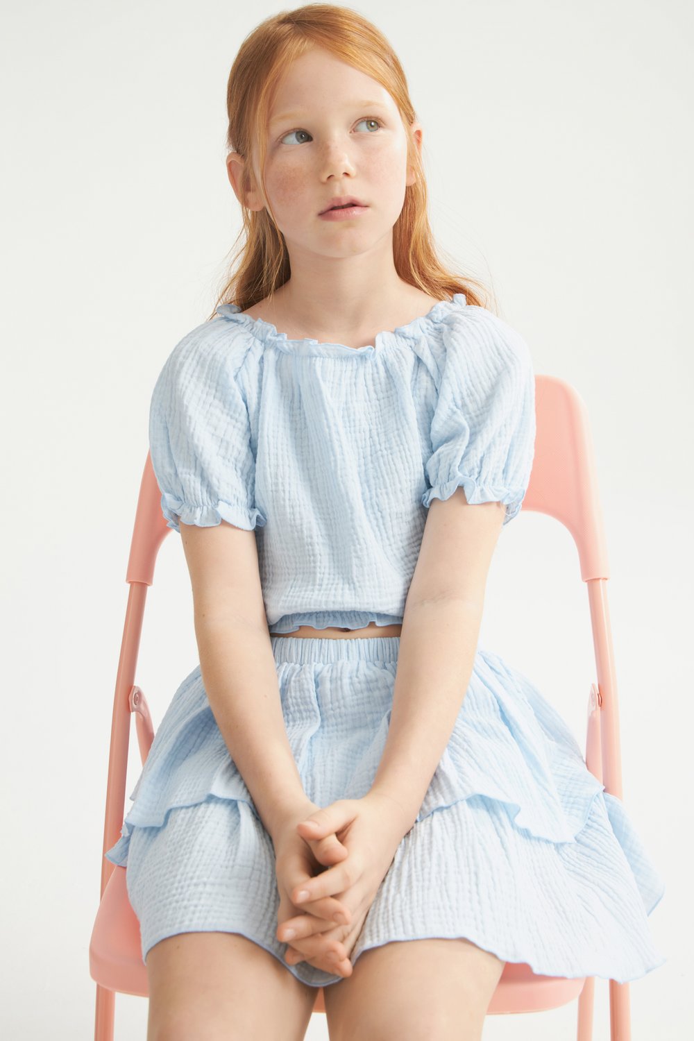 Блуза babydoll из муслина
