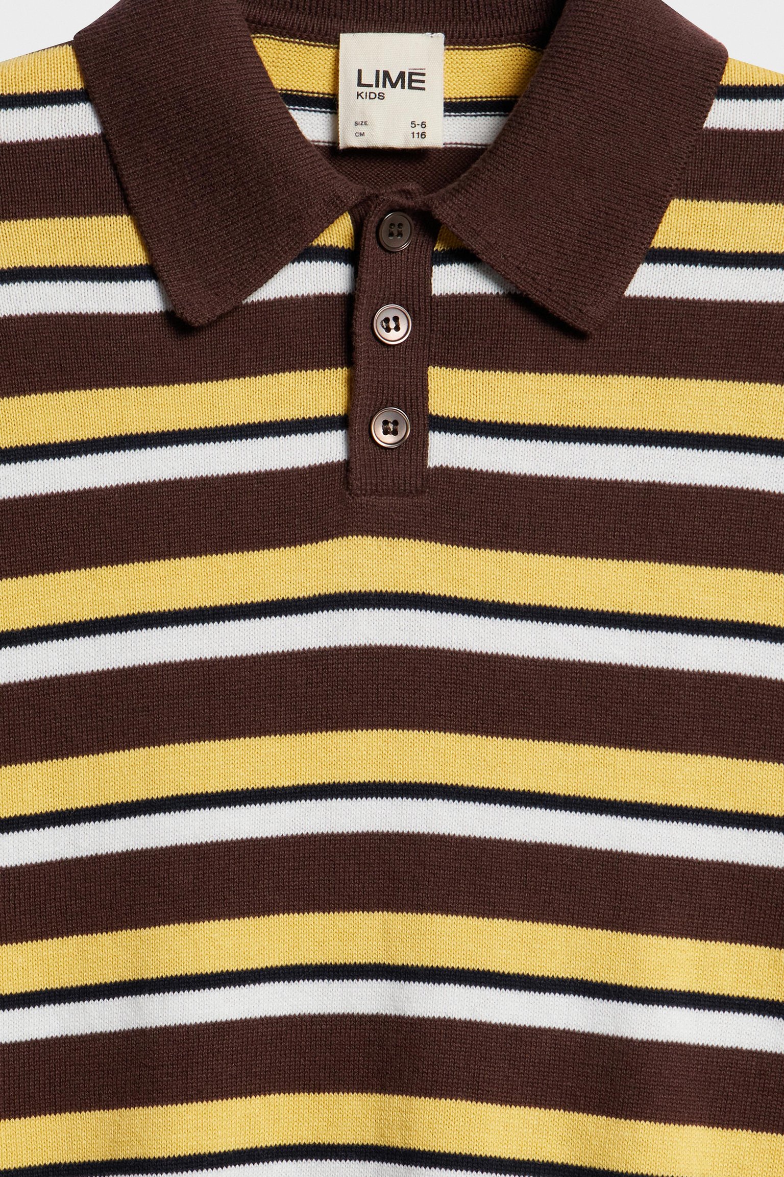 Джемпер поло из хлопка в полоску