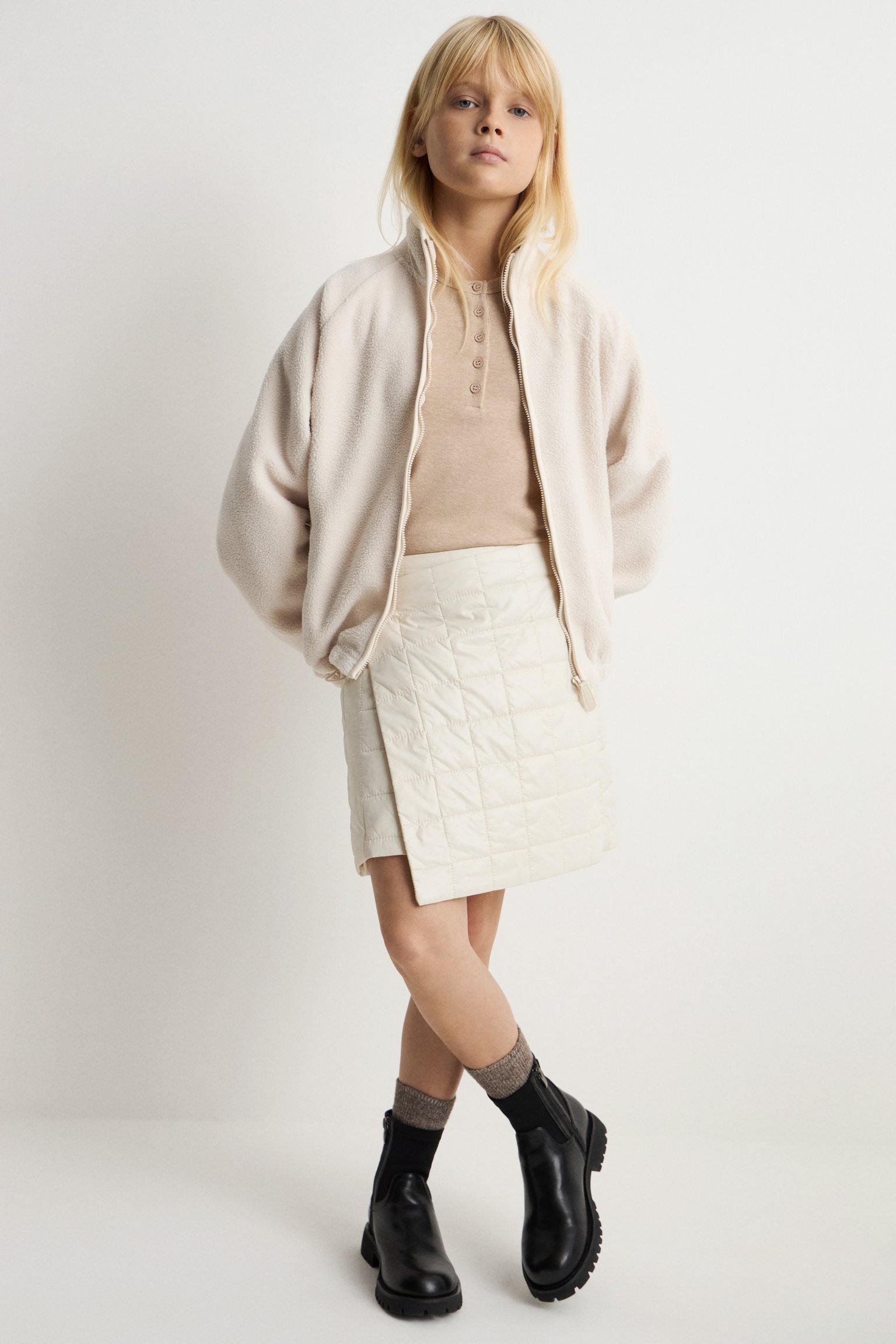 Комбинированные ботинки из композитной кожи